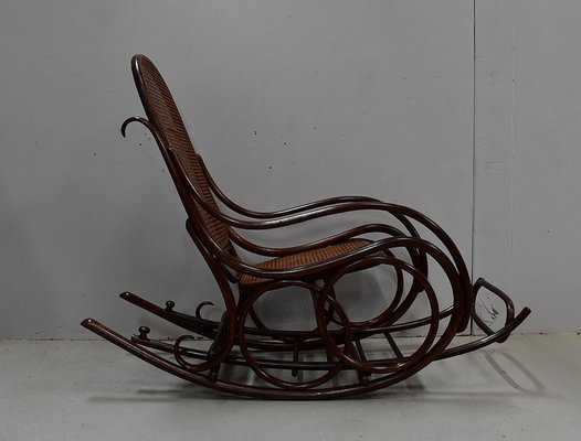 Antique Beech Rocking Chair, 1900s-RVK-587565