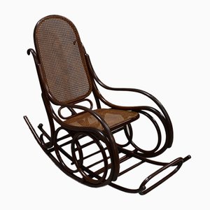 Antique Beech Rocking Chair, 1900s-RVK-587565