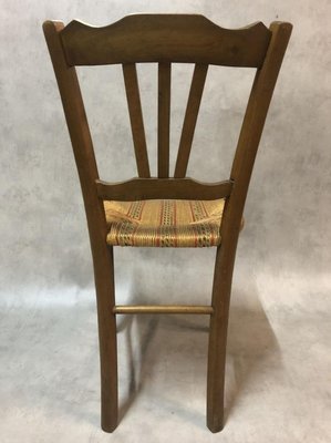 Antique Beech Side Chairs, 1900s, Set of 4-SDV-715197