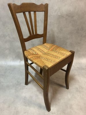 Antique Beech Side Chairs, 1900s, Set of 4-SDV-715197