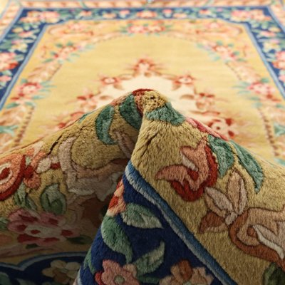 Antique Beijing Rug in Cotton & Wool-VMM-2023834