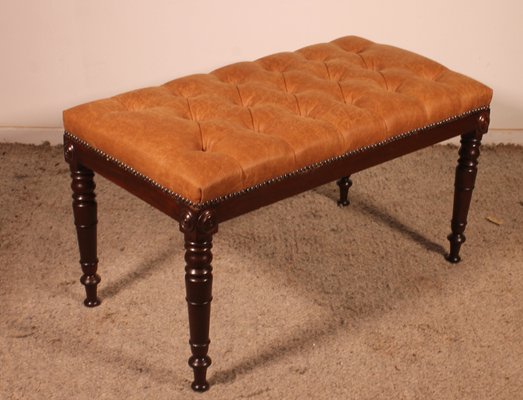 Antique Bench in Mahogany-HPU-2035487