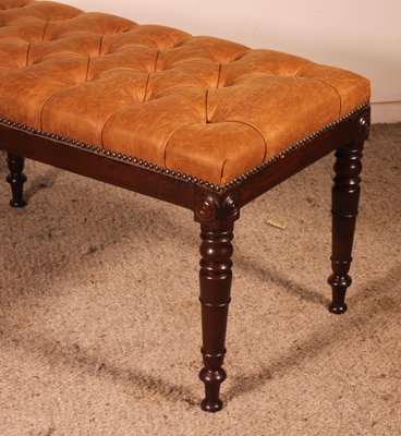 Antique Bench in Mahogany-HPU-2035487