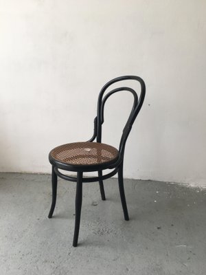 Antique Bent Beech Dining Chair in the Style of Gebrüder Thonet, 1910s-GGK-645599