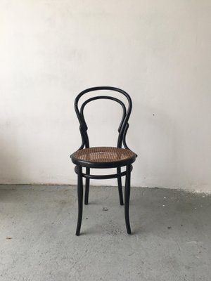 Antique Bent Beech Dining Chair in the Style of Gebrüder Thonet, 1910s-GGK-645599