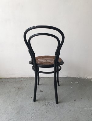 Antique Bent Beech Dining Chair in the Style of Gebrüder Thonet, 1910s-GGK-645599