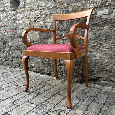 Antique Biedermeier Chair in Walnut-ALF-2024421