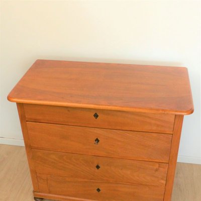 Antique Biedermeier Chest of 4 Drawers-WK-1007943