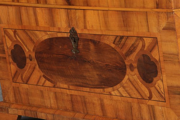 Antique Biedermeier Chest with Walnut Inlay, Early 19th Century-DXD-1151046