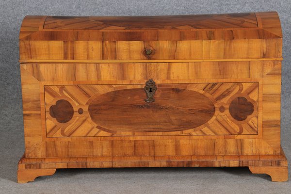 Antique Biedermeier Chest with Walnut Inlay, Early 19th Century-DXD-1151046