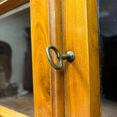 Antique Biedermeier Corner Cupboard in Cherry, 1830-ALF-2033617