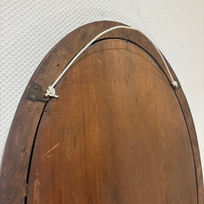 Antique Biedermeier Mahogany Mirror-ALF-2033516