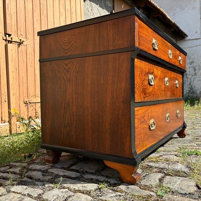 Antique Biedermeier Oak Chest of Drawers, 1820s-ALF-2033618