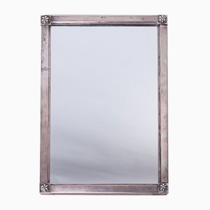 Antique Biedermeier Silver Mirror, 1820s-FSD-583795