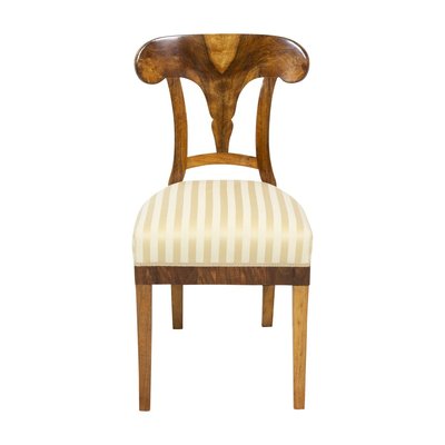 Antique Biedermeier Walnut Dining Chair-WFJ-717517