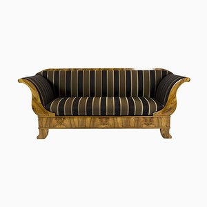 Antique Biedermeier Walnut Sofa-WFJ-717510