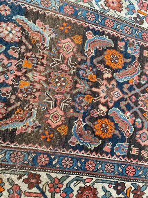 Antique Bijar Hand-Knotted Wool Runner-YMM-1158259