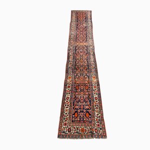 Antique Bijar Hand-Knotted Wool Runner-YMM-1158259