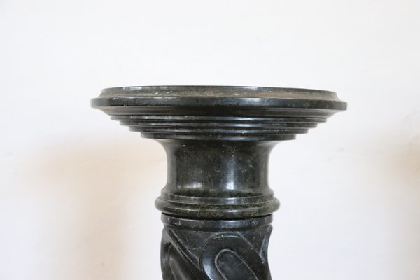 Antique Black Marble Column, 1880s-DCO-1347629