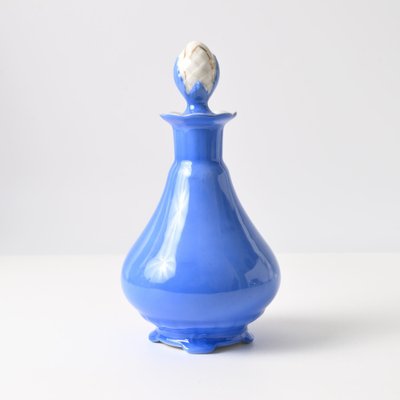 Antique Blue Porcelain Bottle from Carl Tielsch, 1890s-IXK-1740581