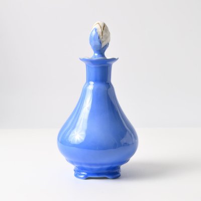 Antique Blue Porcelain Bottle from Carl Tielsch, 1890s-IXK-1740581