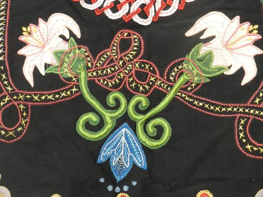 Antique Bohemian Hand-Stitched Embroidered Cover-ARU-626068