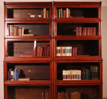 Antique Bookcases in Mahogany from Globe Wernicke, Set of 2-HPU-1807980