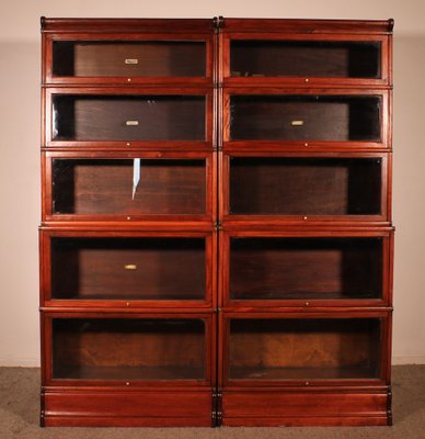 Antique Bookcases in Mahogany from Globe Wernicke, Set of 2-HPU-1807980