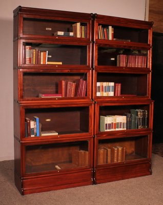 Antique Bookcases in Mahogany from Globe Wernicke, Set of 2-HPU-1807980