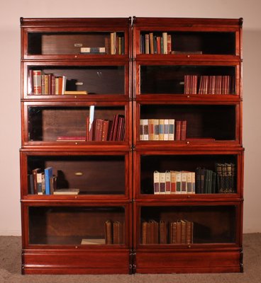 Antique Bookcases in Mahogany from Globe Wernicke, Set of 2-HPU-1807980