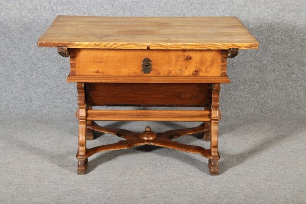 Antique Box Dining Table in Oak, 1700s-DXD-2021903