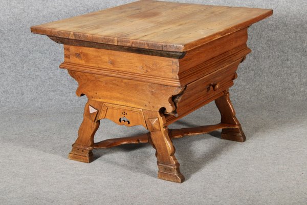 Antique Box Dining Table in Oak, 1700s-DXD-2021903