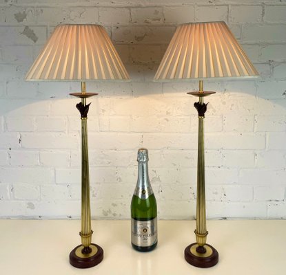 Antique Brass Baga Table Lamps by Patrizia Garganti, Italy, 1970s, Set of 2-WZZ-1383281