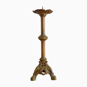 Antique Brass Candlestick, 1880s-OV-1251350