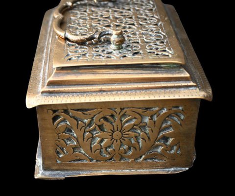 Antique Brass Chest Messenger Box, 17th Century-RIK-1764031