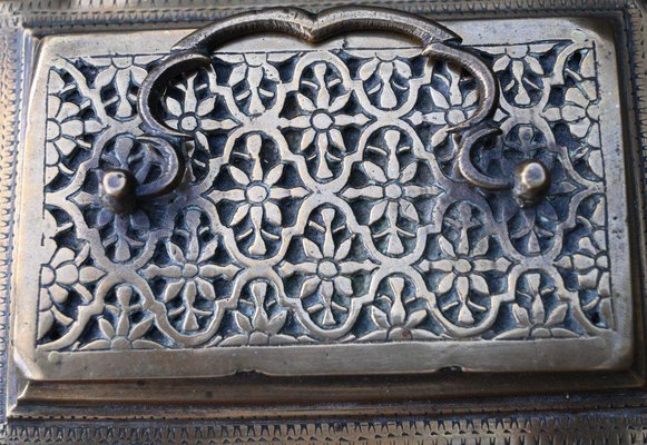 Antique Brass Chest Messenger Box, 17th Century-RIK-1764031