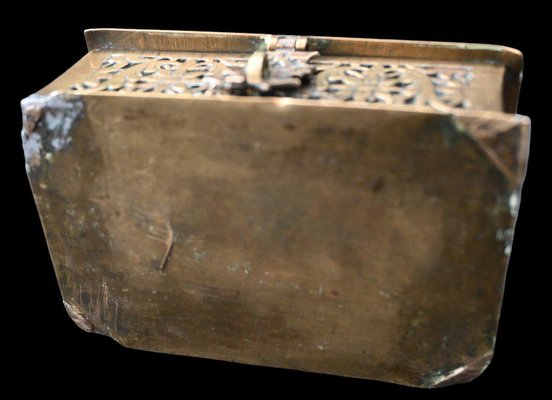 Antique Brass Chest Messenger Box, 17th Century-RIK-1764031