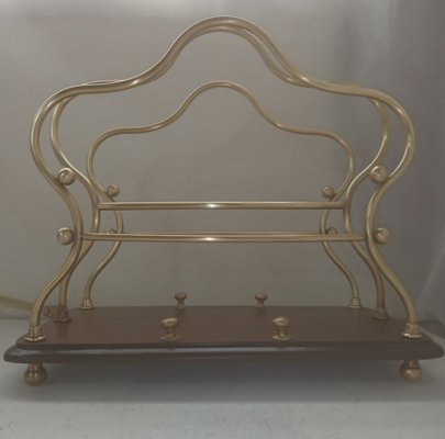 Antique Brass Magazine Rack-LLP-1168134