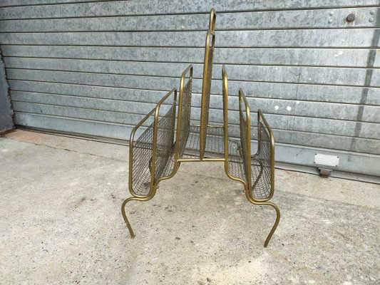 Antique Brass Magazine Rack-EAD-621387