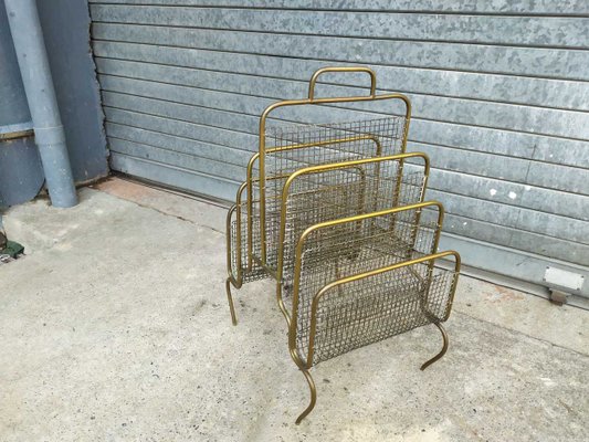 Antique Brass Magazine Rack-EAD-621387