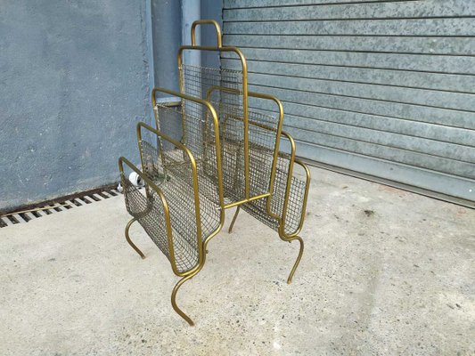 Antique Brass Magazine Rack-EAD-621387