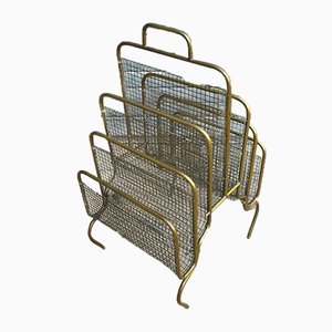 Antique Brass Magazine Rack-EAD-621387