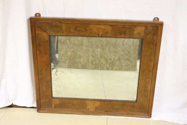 Antique Briar Walnut Wall Mirror, 1880s-DCO-1101002