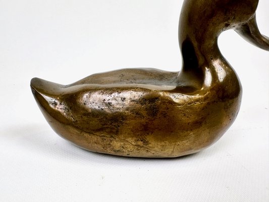 Antique Bronze Duck Figure, 19th Century-ZCY-2021430