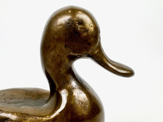 Antique Bronze Duck Figure, 19th Century-ZCY-2021430