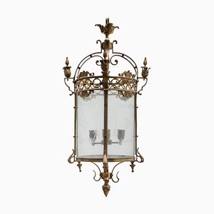 Antique Bronze Hall Lantern, France-KL-989595