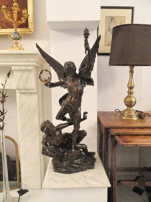 Antique Bronze Sculpture by Charles Vital-Cornu-YGE-590391