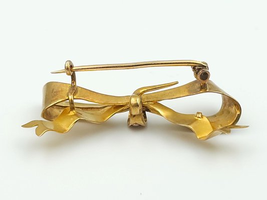 Antique Brooch in 18-Karat Yellow Gold with Diamonds-CYY-2031334