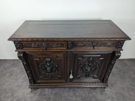 Antique Buffet in Oak-HLV-2033108