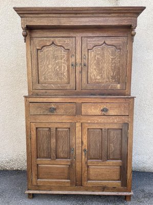 Antique Buffet with 2 Bodies, 1900s-SDV-875765